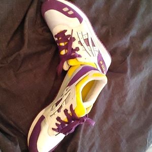 Footwear Sneakers size 10 Brand (ASICS)  color yellow purple white